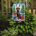 Chocolate Labrador Retriever Christmas Reindeer Garden Flag Mailbox Flag Decorative Yard Flag Banner Outside Patio Artwork Yard Flower Beds, Garden Size, Multicolor_maomaolike.com