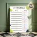 100lb Weight Loss Tracker Painting Poster, Fresh Fruit-accented Tidy Chart Poster, Functional Tool To Track Weight Loss Progress And Set Rewards_maomaolike.com