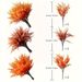 9pcs Simulation Flowers, Artificial Plastic Flowers, Fake Flowers, Holiday Garden Home Decoration Ornaments_maomaolike.com