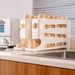 30 Eggs Refrigerator Holder - Automatic Rolling Refrigerator Egg Organiser, Space Saving Egg Dispenser Holder, 4 Tier Refrigerator Egg Holder_maomaolike.com