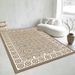 Living Room Rug,Large Rug,Oversized, Gold Leaves Design,Bedroom Rug,Soft And Thick, Machine Washable, Thickened Rug, Bedside Rug,Decorative Indoor Rug_maomaolike.com