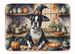 Boston Terrier Fall Kitchen Pumpkins Memory Foam Kitchen Mat Machine Washable Anti-Fatigue Mat Cushion Comfort Bath Mat Or Kitchen Rug_maomaolike.com