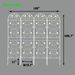 4 Pack Metal Garden Trellis 86.7" X 19.7" Rustproof Trellis For Climbing Plants Outdoor Flower Support Cream White_maomaolike.com