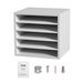 VEVOR Literature Organizers, 5 Compartments Office Mailbox With Adjustable Shelves, Wood Literature Sorter 13.9x12x13 Inches For Office, Home, Classroom, Mailrooms Organization, EPA Certified, White_maomaolike.com