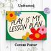 Play Is My Lesson Plan Themed Painting Poster, Vibrant Cartoon Floral Decor Poster, Cheerful Playful Learning Slogan, Suitable For Study Spaces And_maomaolike.com
