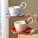 Handmade 3D Ceramic Coffee Cup And Plate Set_maomaolike.com