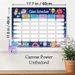 Class Schedule Painting Poster, Cute Cartoon Starry Sky Style Poster, Adorable Kawaii Stationery Elements, Helps Organize Daily Class Plans, Suitable_maomaolike.com