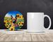 Belgian Malinois In Sunflowers Large Sandstone Coasters Pack Of 4 Absorbent Round Coasters Decor Gifts For Men Or Women, 4 In, Multicolor_maomaolike.com