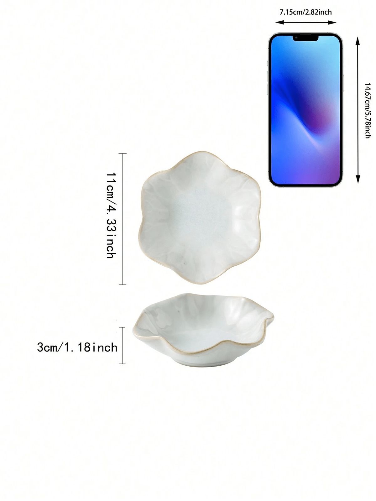 1 Ceramic Petal Jewelry Tray, Petal Design Decorative Small Accessory Tray, Used For Jewelry Storage And Display, Home Decoration_maomaolike.com