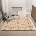 Living Room Rug Large Size Gorgeous Gold Frame Design Bedroom Rug Plush Thickened Machine Washable Thickened Underlay Interior Decorative Rug_maomaolike.com