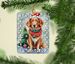 Nova Scotia Duck Toller Christmas Porcelain Ornament Christmas Tree Hanging Decorations For Home Christmas Holiday, Rectangle, Gift, Multicolor_maomaolike.com
