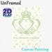 Claddagh Themed Painting Poster, Soft Green Minimal Line Art Floral Pattern Poster, Conveys Love, Loyalty And Friendship, Ideal For Living Room_maomaolike.com