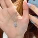 Korean Style Blue Perfume Bottle Necklace For Women, Light Luxury Niche Pendant, Simple Elegant Collarbone Chain, Versatile Jewelr_maomaolike.com