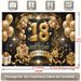 18th Birthday Party Banner - 2D Flat Polyester Backdrop, Wall Hanging Photo Props, Celebration Backdrop, Party Supplies_maomaolike.com