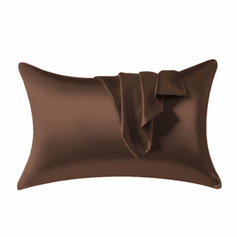 Silky Satin Pillowcases, Similar To Silk Pillowcase 2 Pack, Pillow Case For Sleeping Women With Envelope Closure, Gifts For Women Men_maomaolike.com