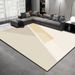 Living Room Rug,Large Rug,Oversized, Gold Leaves Design,Bedroom Rug,Soft And Thick, Machine Washable, Thickened Rug, Bedside Rug,Decorative Indoor Rug_maomaolike.com