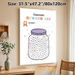 Classroom Reward Jar Painting Poster, Pastel-toned Jar With Numbered Circles & Star Accents Poster, Practical Reward Tracking Tool For Classroom_maomaolike.com