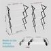 1set, Metal Clothes Rack, Pre Assembled Clothes Rack, Expandable Laundry Drying Rack, Towel Rack For Indoor And Outdoor Use_maomaolike.com