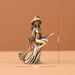 South Asian Brass Witch Figurine Statue With Broom Element, Decorative Metal Craft Ornament For Household Desktop Layout
_maomaolike.com