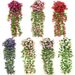 Cross-Border Exclusive Artificial Violet Vine Wedding Indoor Decoration Fake Flower Morning Glory Wall Hanging_maomaolike.com