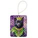 Schipperke King Of Mardi Gras Porcelain Ornament Christmas Tree Hanging Decorations For Home Christmas Holiday, Rectangle, Gift, Multicolor_maomaolike.com