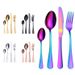 4PCS/Set Stainless Steel Western Steak Fork Spoon Knife Set_maomaolike.com