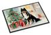 Finnish Lapphund Cozy Christmas Doormat Front Door Mat Indoor Outdoor Rugs For Entryway, Non Slip Washable Low Pile, 24H X 36W_maomaolike.com