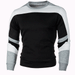 Men's Clothing new spring and autumn men's jacket sweatshirt fashion 3 color stitching men's casual Korean version pullover sweatshirt_maomaolike.com