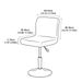Cross-border Solid Color Elastic Fleece Low-back Chair Cover, Dustproof, Universal Hotel And Restaurant Front Desk Swivel Chairs,_maomaolike.com