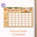 Jungle Animal Potty Training Chart Painting Poster, Cute Cartoon Jungle Creatures Illustration Poster, Assists With Potty Training Progress Tracking_maomaolike.com