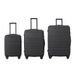 Luggage Sets ABS Hardshell 3pcs Luggage, Lightweight Durable Suitcase Sets Spinner Wheels Suitcase With TSA Lock 20''24''28'' Available(Black)_maomaolike.com