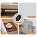 Adult Sleeper Chair Bed, 3-in-1 Convertible Sofa Chair Bed Pull-out Sofa Bed, Convenient Folding Tray Table With USB And Type-C Charging Ports Modern Loveseat For Living Room,WHITE,Fabric_maomaolike.com
