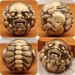 Brass Handball Smiling Face Pixiu Walnut Retro Elderly Finger Exercise Copperware Daily Progress Gold Pair Handle Piece_maomaolike.com
