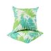 2 Pack Outdoor Throw Pillows, Waterproof & Fade-Resistant Patio Cushions For Garden, Porch, Poolside Furniture - Soft & Comfortable Decorative Pillow Covers (18x18 Inch, Green )_maomaolike.com