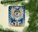 Alaskan Klee Kai My Angel Porcelain Ornament Christmas Tree Hanging Decorations For Home Christmas Holiday, Rectangle, Gift, Multicolor_maomaolike.com