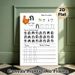 Thai Alphabet Learning Painting Poster, Cute Animal-themed Educational Poster, Facilitates Letter Writing Practice And Recognition, Ideal For Language_maomaolike.com