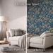 Elegant Botanical Wallpaper – Peel & Stick Floral Wall Decor, Waterproof, Removable, Modern Vintage Style_maomaolike.com