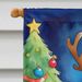 Pekingese Christmas Reindeer House Flag Large Porch Sleeve Pole Decorative Outside Yard Banner Artwork Wall Hanging, Polyester, House Size, Multicolor_maomaolike.com