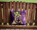 Shar Pei King Of Mardi Gras Throw Pillow Machine Washable, Indoor Outdoor Decorative Pillow For Couch, Bed Or Patio, 14Hx14W_maomaolike.com