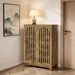 6-Tier Shoe Cabinet, Entryway Shoe Storage Rack With Airy Doors_maomaolike.com