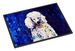 Louie White Poodle Doormat Front Door Mat Indoor Outdoor Rugs For Entryway, Non Slip Washable Low Pile, 24H X 36W_maomaolike.com