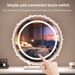 Sunflower Makeup With LED Light, Plug-in Vanity Mirror, Large Desktop Rotatable Smart Beauty Mirror_maomaolike.com