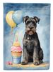 Schnauzer Happy Birthday House Flag Large Porch Sleeve Pole Decorative Outside Yard Banner Artwork Wall Hanging, Polyester, House Size, Multicolor_maomaolike.com