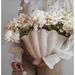 Flower Arrangement High-end Creative Cross-border Retro Ins Style High Appearance Shell Ceramic Vase Ornament_maomaolike.com