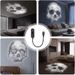 Halloween USB Projector Light Skull NightLight Ghost LED Lamp 360Degree Rotating Switchable Pattern Design Dark & Night_maomaolike.com