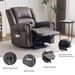 Futon Sofa Bed, Velvet Futon Couch For Living Room, Recliner Sleeper Sofa Bed With 2 Cup Holders, Removable Armrests, Metal Legs, Charcoal Gray_maomaolike.com