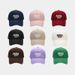 Unisex Simple PARIS letter embroidered baseball cap with Sun protection pair soft cap_maomaolike.com