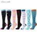 Spot casual outdoor skipping rope pressure socks adult sports socks sports color striped socks elastic socks compression socks combination_maomaolike.com