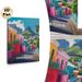 Cape Town Hillside Town Painting Poster, Vibrant Colorful Stylized Townscape Poster, Eye-catching Scenic Artwork Ideal For Living Room, Bedroom And_maomaolike.com