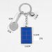 Unisex Paris Games key chain simulation sports metal tennis court key chain_maomaolike.com